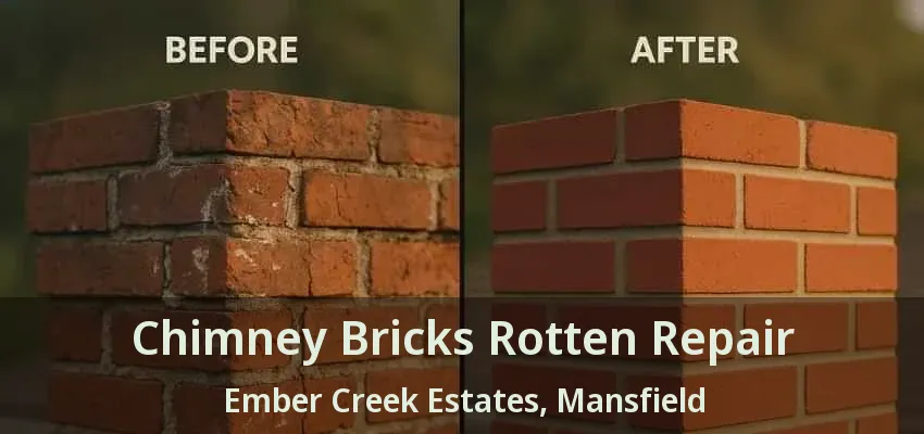Chimney Bricks Rotten Repair Ember Creek Estates, Mansfield - TX