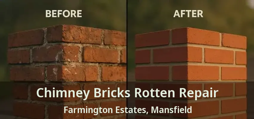 Chimney Bricks Rotten Repair Farmington Estates, Mansfield - TX