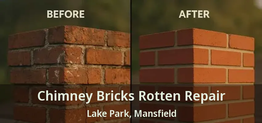 Chimney Bricks Rotten Repair Lake Park, Mansfield - TX