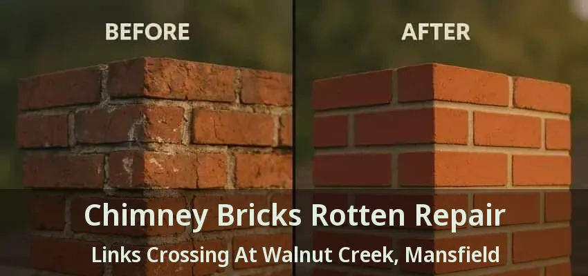 Chimney Bricks Rotten Repair Links Crossing At Walnut Creek, Mansfield - TX