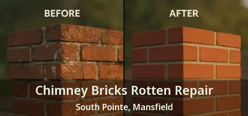 Chimney Bricks Rotten Repair South Pointe, Mansfield - TX