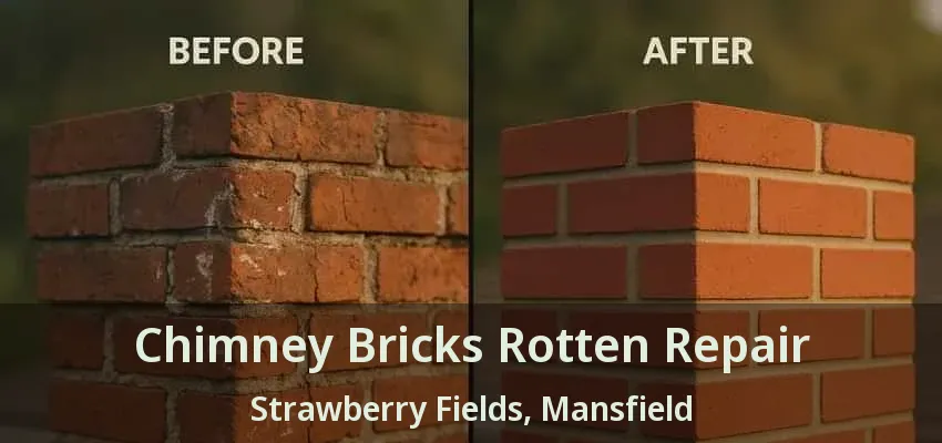 Chimney Bricks Rotten Repair Strawberry Fields, Mansfield - TX