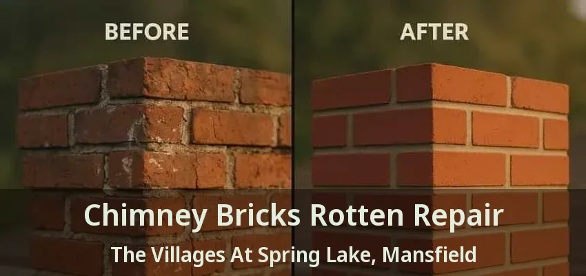 Chimney Bricks Rotten Repair The Villages At Spring Lake, Mansfield - TX