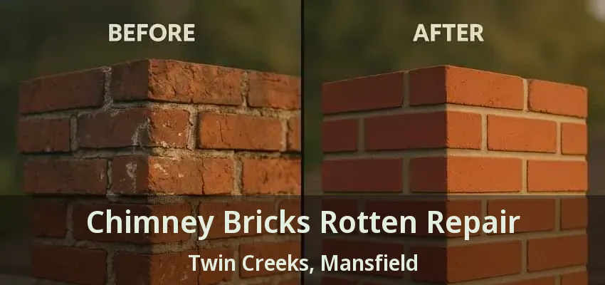 Chimney Bricks Rotten Repair Twin Creeks, Mansfield - TX