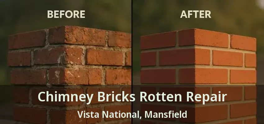 Chimney Bricks Rotten Repair Vista National, Mansfield - TX