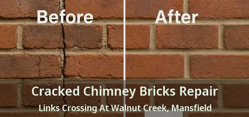 Cracked Chimney Bricks Repair Links Crossing At Walnut Creek, Mansfield - TX