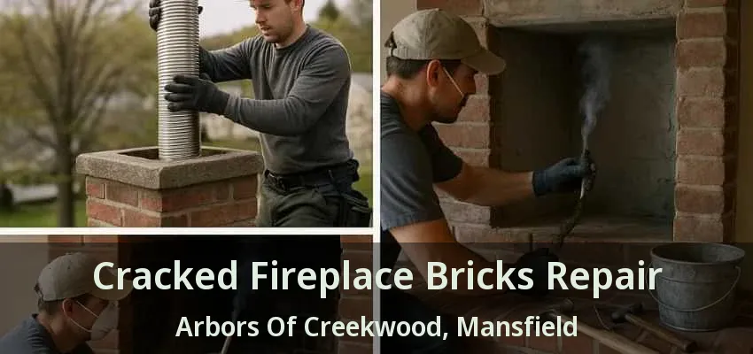 Cracked Fireplace Bricks Repair Arbors Of Creekwood, Mansfield - TX