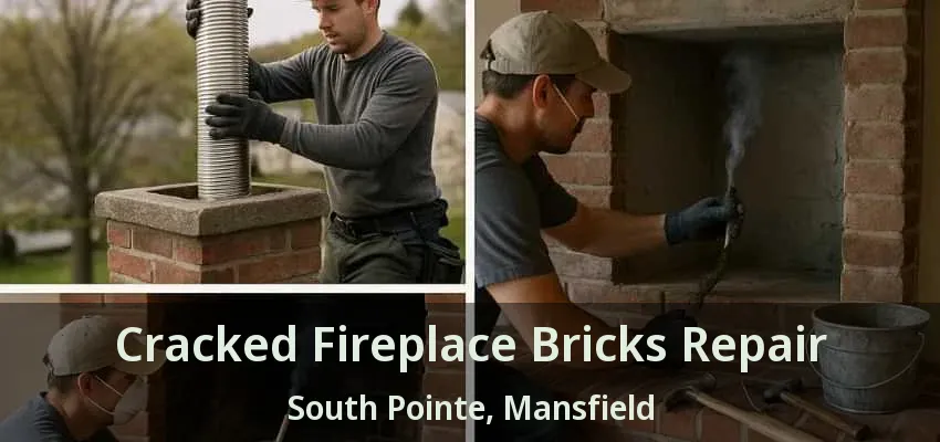 Cracked Fireplace Bricks Repair South Pointe, Mansfield - TX