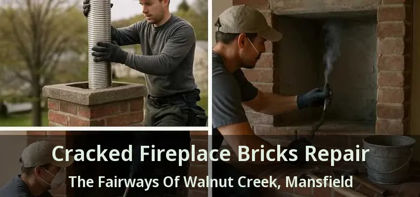 Cracked Fireplace Bricks Repair The Fairways Of Walnut Creek, Mansfield - TX
