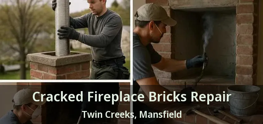 Cracked Fireplace Bricks Repair Twin Creeks, Mansfield - TX