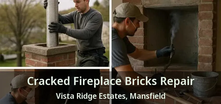 Cracked Fireplace Bricks Repair Vista Ridge Estates, Mansfield - TX