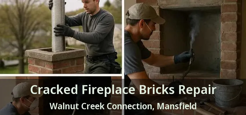 Cracked Fireplace Bricks Repair Walnut Creek Connection, Mansfield - TX