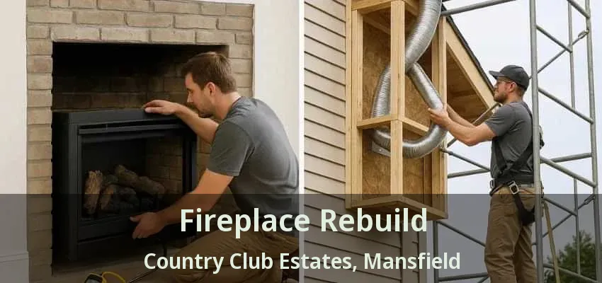 Fireplace Rebuild Country Club Estates, Mansfield - TX