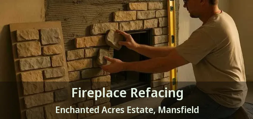 Fireplace Refacing Enchanted Acres Estate, Mansfield - TX
