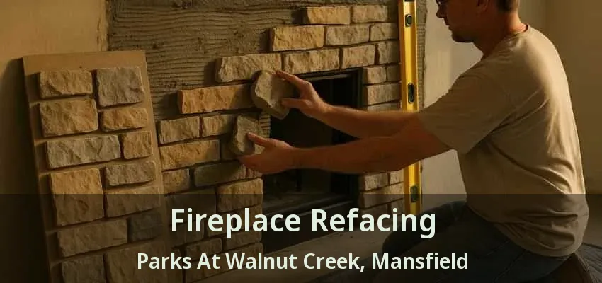 Fireplace Refacing Parks At Walnut Creek, Mansfield - TX