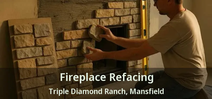 Fireplace Refacing Triple Diamond Ranch, Mansfield - TX