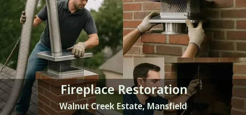 Fireplace Restoration Walnut Creek Estate, Mansfield - TX