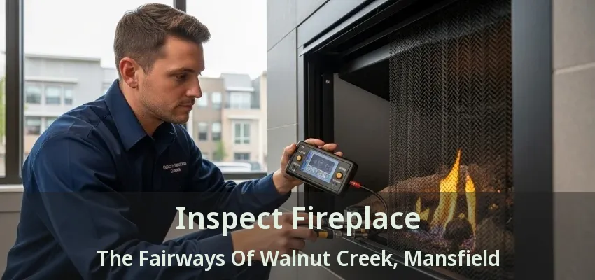 Inspect Fireplace The Fairways Of Walnut Creek, Mansfield - TX