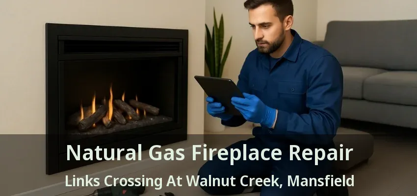 Natural Gas Fireplace Repair Links Crossing At Walnut Creek, Mansfield - TX