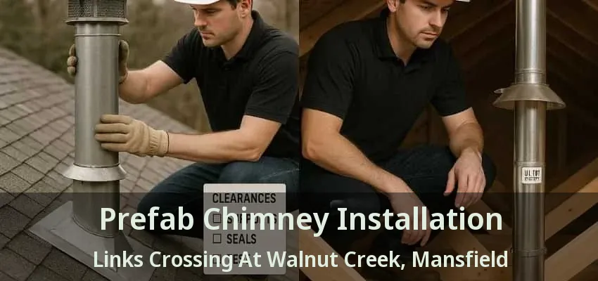 Prefab Chimney Installation Links Crossing At Walnut Creek, Mansfield - TX