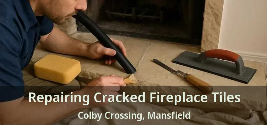 Repairing Cracked Fireplace Tiles Colby Crossing, Mansfield - TX