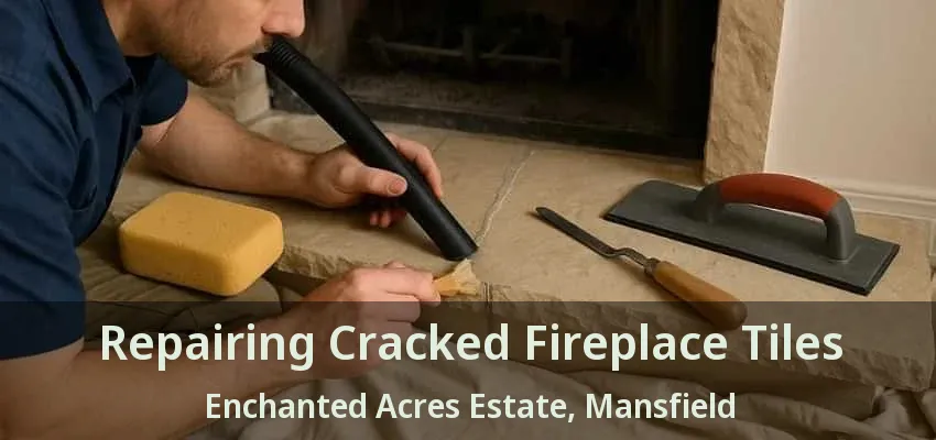 Repairing Cracked Fireplace Tiles Enchanted Acres Estate, Mansfield - TX