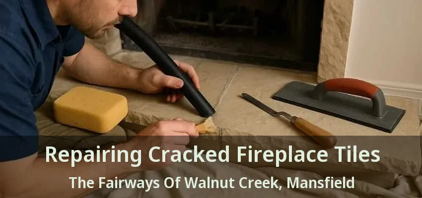 Repairing Cracked Fireplace Tiles The Fairways Of Walnut Creek, Mansfield - TX
